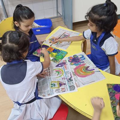 Painting On Newspaper6