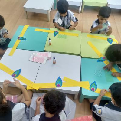 Decorating Mukhut For Janmastami